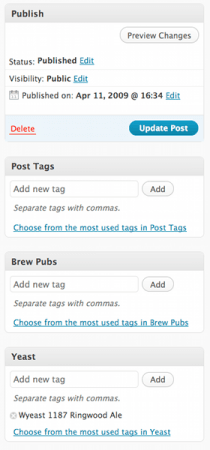 Un exemple de taxonomy WordPress Un exemple de taxonomy WordPress
