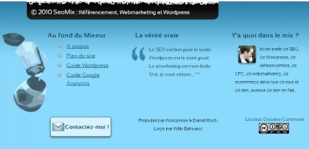 Le nouveau footer de SeoMix Le nouveau footer de SeoMix