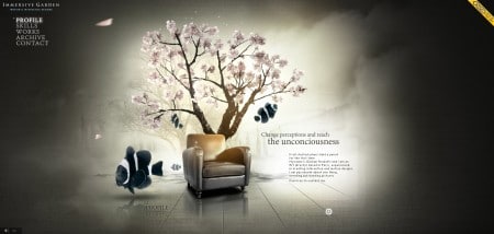 Immersive Garden, un site sublime webdesign falsh immersive garden
