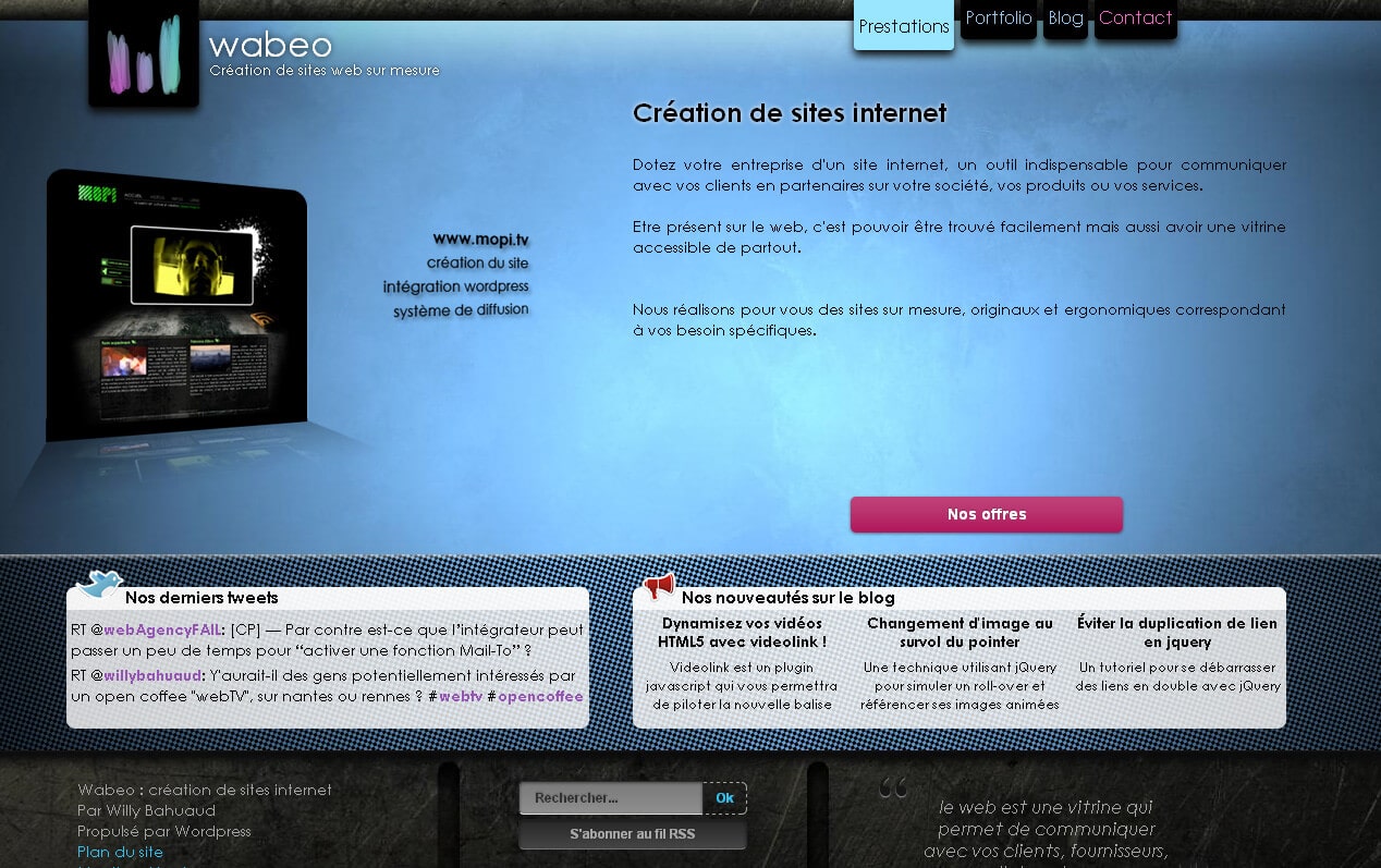exemple de cms wordpress