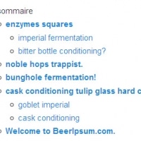 Un exemple de sommaire mis en page sur WordPress