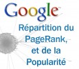 Répartition du pagerank et de la popularité Répartition du pagerank et de la popularité