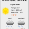 Le plugin Météo de WordPress Weather Layer en vertical