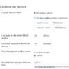 Menu lecture et page statique de WordPress