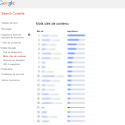 Search Console Mots clés de contenu Sport & Aventure