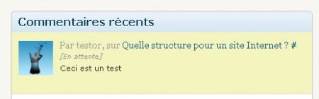 Les commentaires en attente sous WordPress