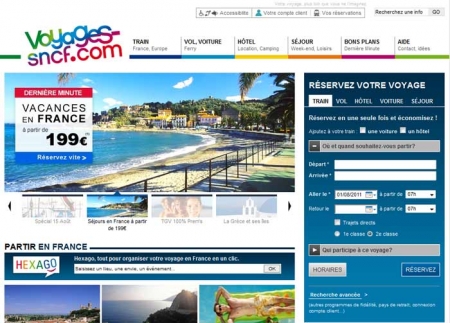 Site Internet Voyage SNCF