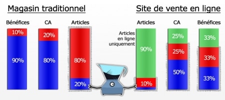 La longue traîne et le ecommerce