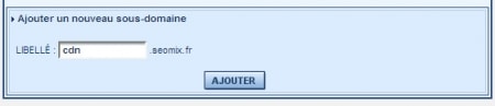 Ajout CDN avec un sous-domaine sur Infomaniak