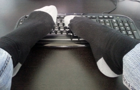 Coder avec les pieds