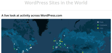 Statistiques mondiales de WordPress.com