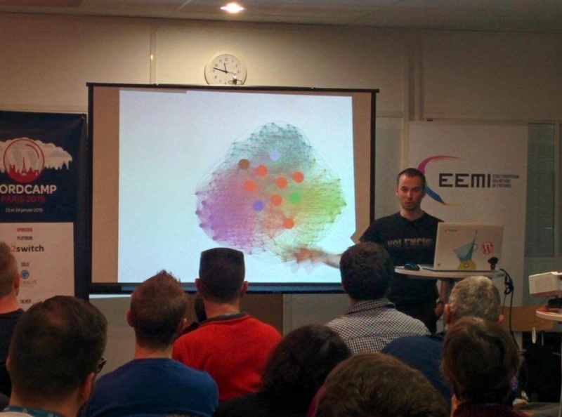 Daniel Roch présente un atelier WordPress