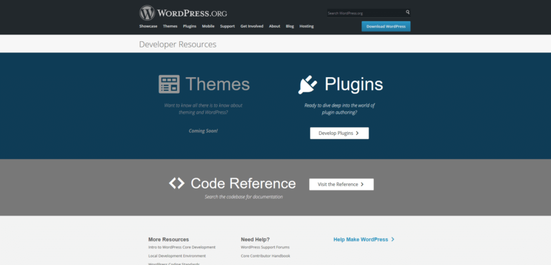 Ressources pour le développeur WordPress