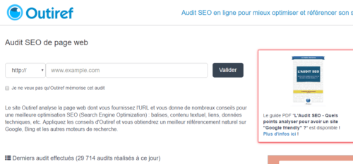 Outiref, un outil seo en ligne imaginé par Abondance