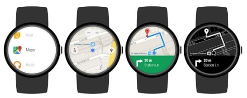 Google Maps dans une montre connectée