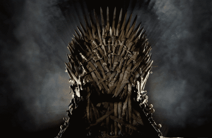 trone de game of throne vide