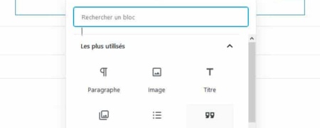 Blocs Gutenberg WordPress