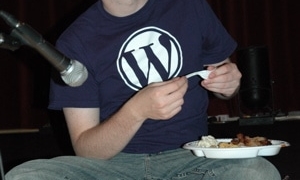 Matthew Mullenweg lors du 1er WordCamp