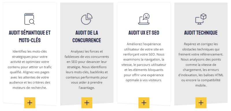 exemples de liens internes sur le site de SeoMix